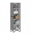 vidaXL Bookcase Grey Sonoma 50x31x169 cm Engineered Wood