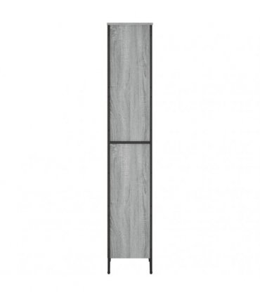 vidaXL Bookcase Grey Sonoma 50x31x169 cm Engineered Wood