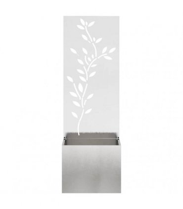 vidaXL Garden Privacy Screen Floral Sliver 50 x 150 cm Stainless steel