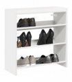 vidaXL Shoe Rack White 60x25x62 cm Engineered Wood