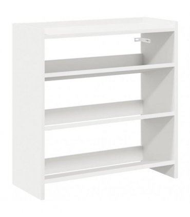 vidaXL Shoe Rack White 60x25x62 cm Engineered Wood