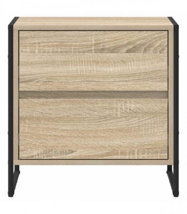 vidaXL Bedside Table Sonoma 50 x 39.5 x 50 cm Engineered Wood