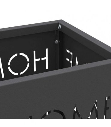 vidaXL Rain Umbrella Stand Black 15.5 x 15.5 x 49 cm Steel