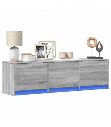 vidaXL TV Cabinet Grey Sonoma 140 x 34 x 40 cm Engineered Wood