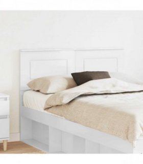 vidaXL Headboard White Engineered wood