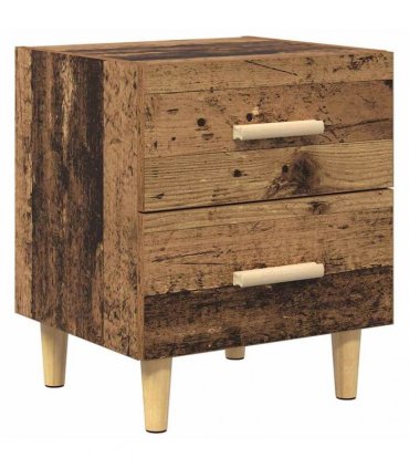 vidaXL Bed Cabinet Old Wood 40 x 35 x 47.5cm Engineered Wood