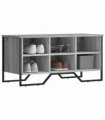 vidaXL Shoe Cabinet Grey Sonoma 90x38x45.5 cm Engineered Wood