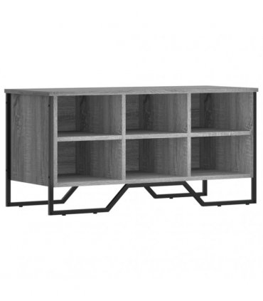 vidaXL Shoe Cabinet Grey Sonoma 90x38x45.5 cm Engineered Wood