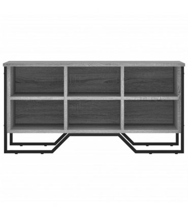 vidaXL Shoe Cabinet Grey Sonoma 90x38x45.5 cm Engineered Wood
