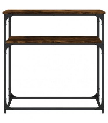 vidaXL Console Table Smoked Oak 75x35.5x75 cm Engineered Wood