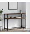 vidaXL Console Table Brown Oak 100x35.5x75 cm Engineered Wood