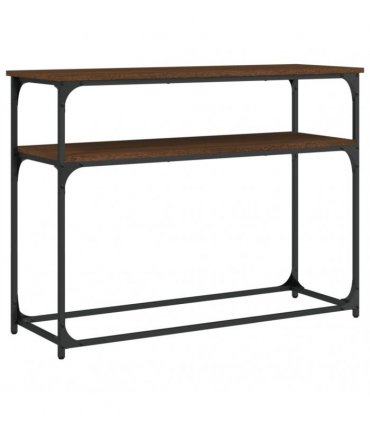 vidaXL Console Table Brown Oak 100x35.5x75 cm Engineered Wood