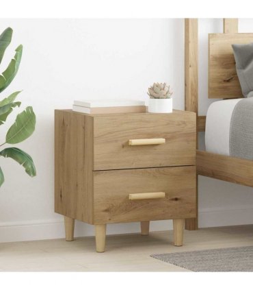 vidaXL Bed Cabinet 2 pcs Artisan Oak 40 x 35 x 47.5cm Engineered Wood