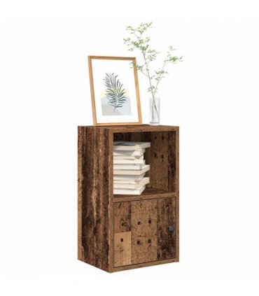 vidaXL Bookcase Old Wood 31x24x52 cm Engineered Wood