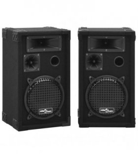 vidaXL Professional Passive Hifi Stage Speakers 2 pcs 800 W Black