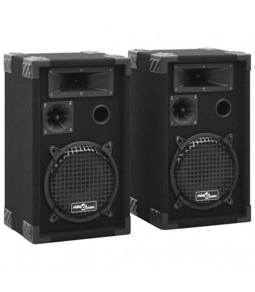 vidaXL Professional Passive Hifi Stage Speakers 2 pcs 800 W Black