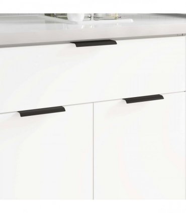 vidaXL Handle 725 pcs Black 120 x 39.6 x 17 mm Aluminium