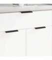 vidaXL Handle 725 pcs Black 120 x 39.6 x 17 mm Aluminium
