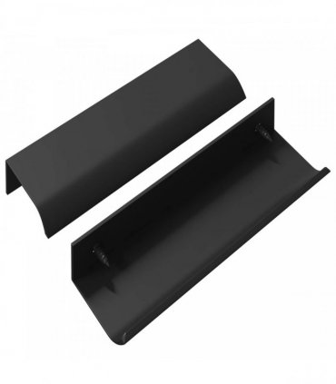 vidaXL Handle 725 pcs Black 120 x 39.6 x 17 mm Aluminium