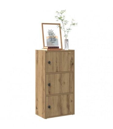 vidaXL Bookcase Artisan Oak 40x24x77 cm Engineered Wood