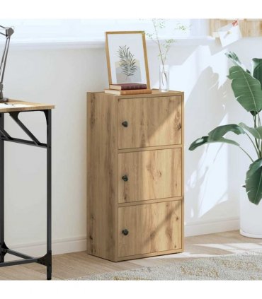 vidaXL Bookcase Artisan Oak 40x24x77 cm Engineered Wood