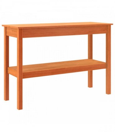 vidaXL Console Table Wax brown 110 x 40 x 75 cm Solid pine wood