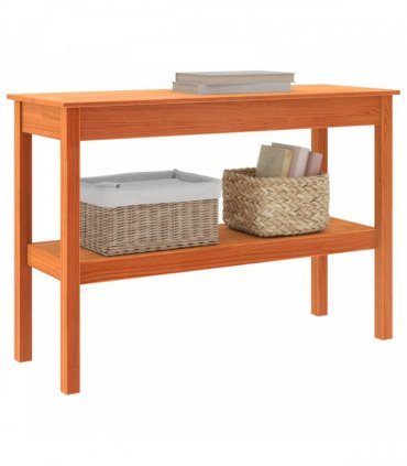 vidaXL Console Table Wax brown 110 x 40 x 75 cm Solid pine wood