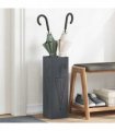 vidaXL Rain Umbrella Stand Anthracite 15.5 x 15.5 x 49 cm Steel
