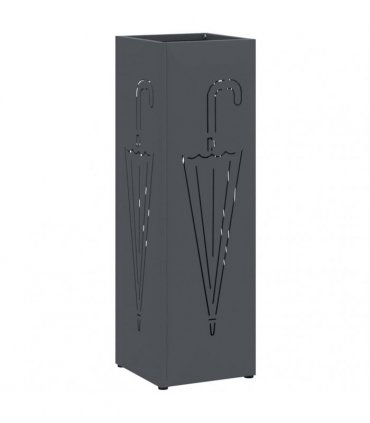 vidaXL Rain Umbrella Stand Anthracite 15.5 x 15.5 x 49 cm Steel