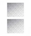vidaXL Stair Tread Rectangular 2 pcs Silver 60 x 50 cm Aluminium