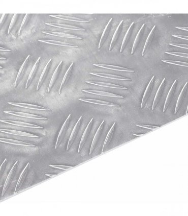 vidaXL Stair Tread Rectangular 2 pcs Silver 60 x 50 cm Aluminium