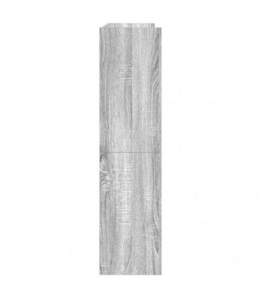 vidaXL Shoe Rack Grey Sonoma 80x25x100 cm Engineered Wood