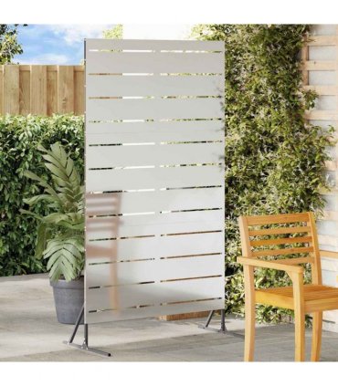 vidaXL Privacy Screen 100 x 50 x 180 cm Galvanised Steel Silver