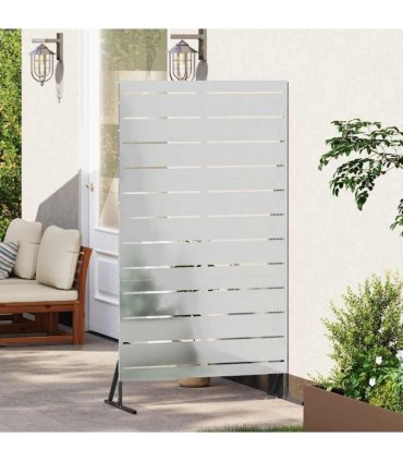 vidaXL Privacy Screen 100 x 50 x 180 cm Galvanised Steel Silver