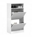 vidaXL Shoe Cabinet White 60x34x116 cm Engineered Wood