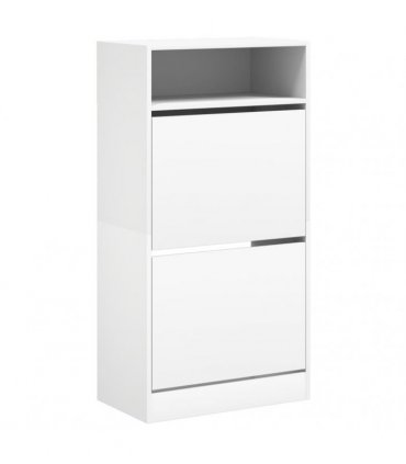 vidaXL Shoe Cabinet White 60x34x116 cm Engineered Wood