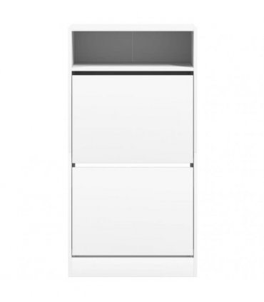 vidaXL Shoe Cabinet White 60x34x116 cm Engineered Wood