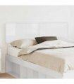 vidaXL Headboard Gloss White Engineered wood