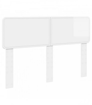 vidaXL Headboard Gloss White Engineered wood