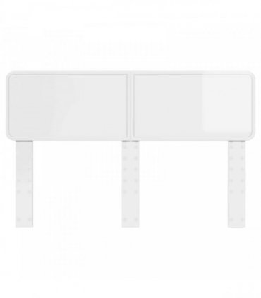 vidaXL Headboard Gloss White Engineered wood