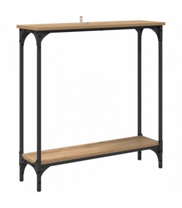 vidaXL Console Table Artisan Oak 75 x 22.5 x 75 cm Engineered Wood