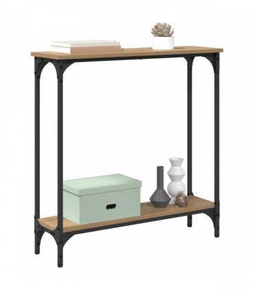 vidaXL Console Table Artisan Oak 75 x 22.5 x 75 cm Engineered Wood