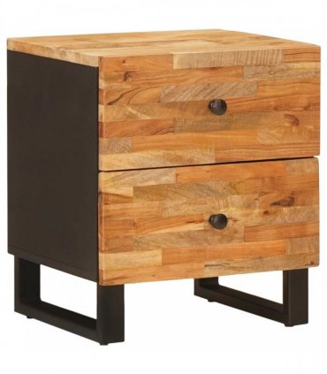 vidaXL Bedside Cabinet Brown 40 x 33 x 46 cm Solid Mango Wood