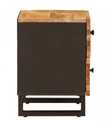 vidaXL Bedside Cabinet Brown 40 x 33 x 46 cm Solid Mango Wood