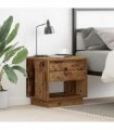 vidaXL Nightstand with Drawer Old Wood 45 x 34 x 44 cm Engineered Wood