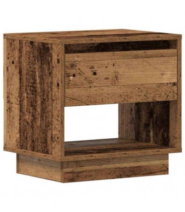 vidaXL Nightstand with Drawer Old Wood 45 x 34 x 44 cm Engineered Wood