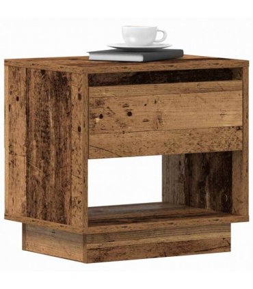 vidaXL Nightstand with Drawer Old Wood 45 x 34 x 44 cm Engineered Wood