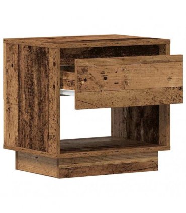 vidaXL Nightstand with Drawer Old Wood 45 x 34 x 44 cm Engineered Wood