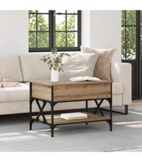 vidaXL Coffee Table Artisan Oak 70 x 50 x 50 cm Engineered Wood