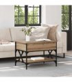 vidaXL Coffee Table Artisan Oak 70 x 50 x 50 cm Engineered Wood